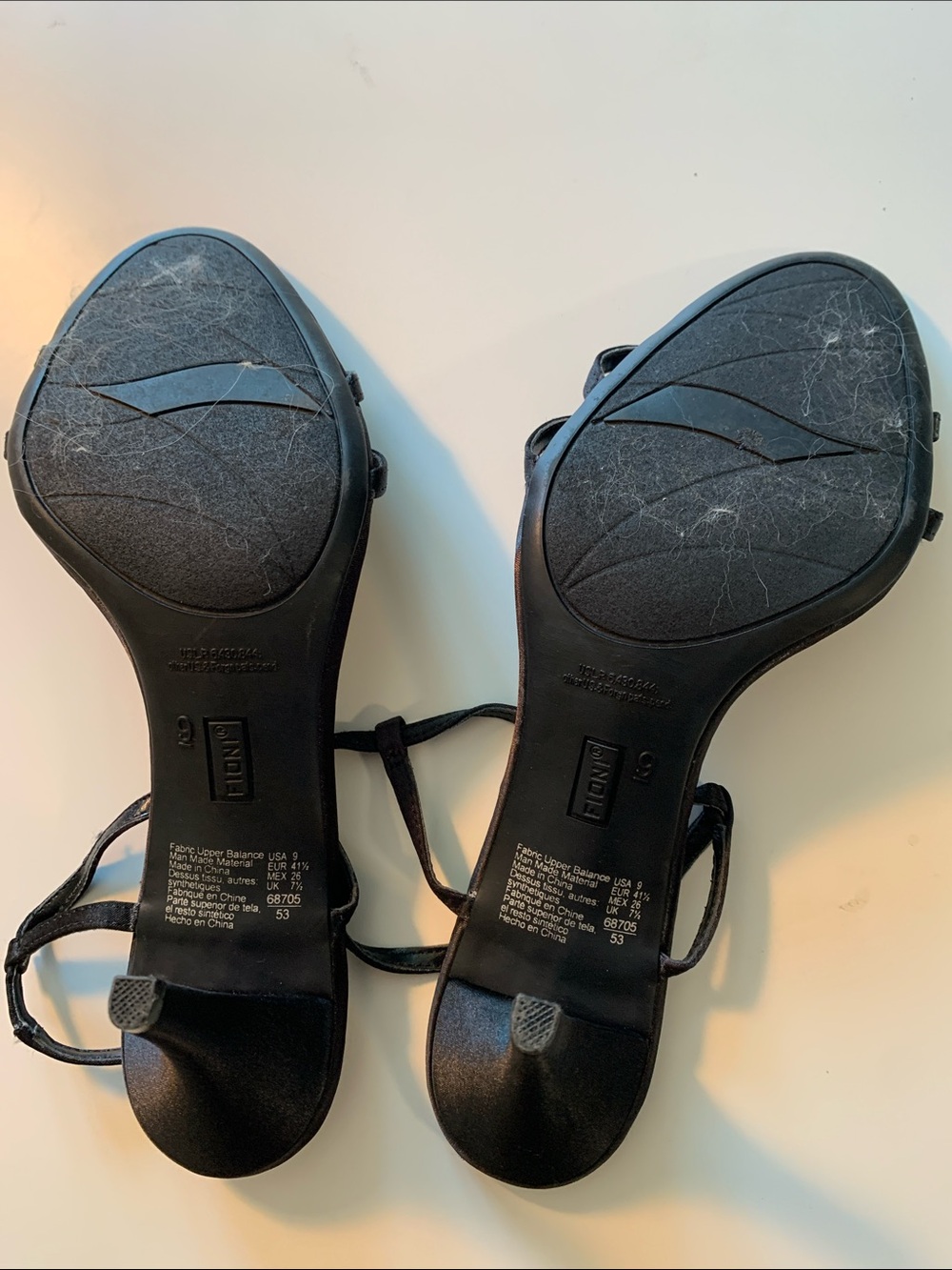 FIONI Clothing Black Strappy T-Bar Heeled Sandals - Picture 6 of 6
